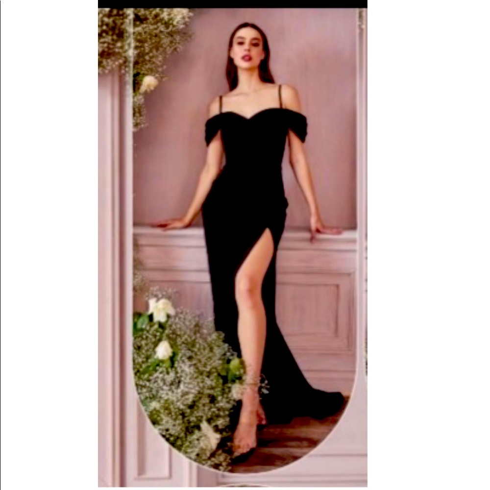 Black bridesmaid dress